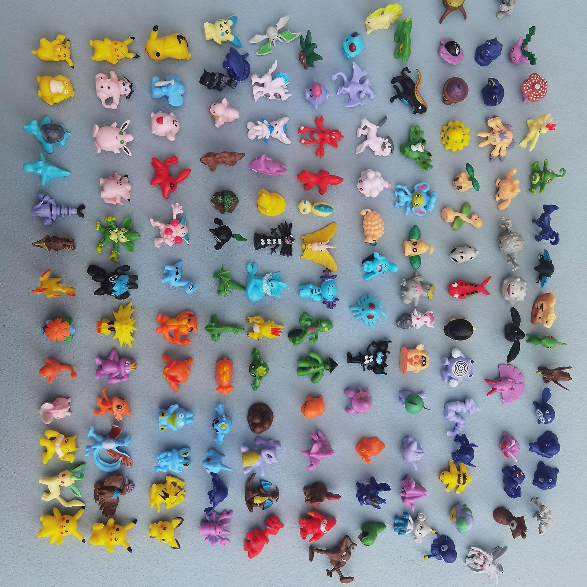 144 pcs no repeat Pokemon Action Figure toys Mini figures Model Toys 2-4cm