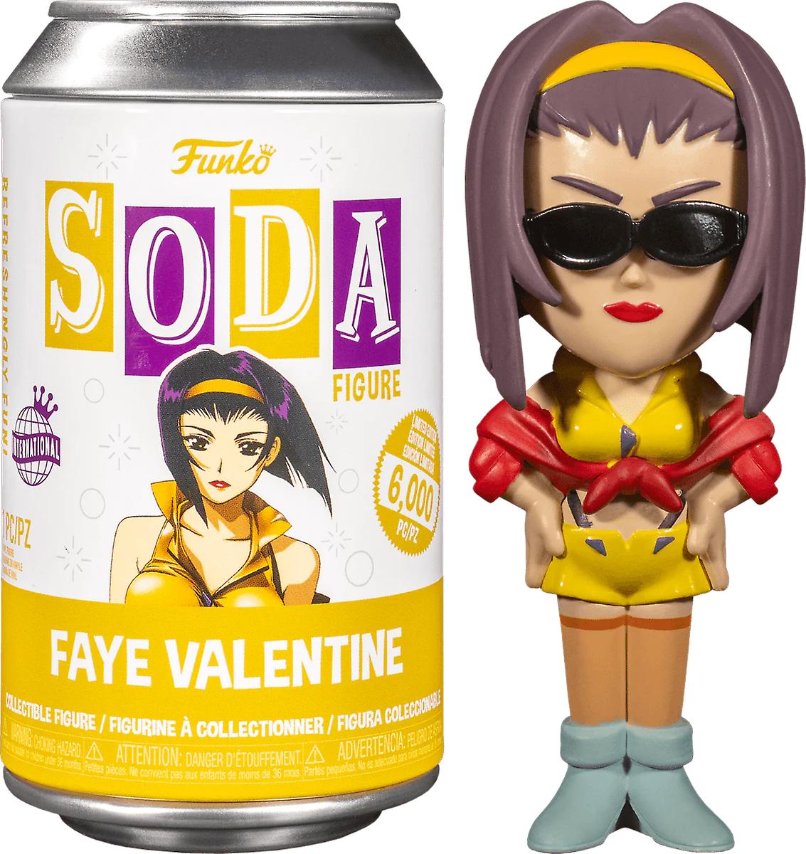 Funko pop! vinyl soda: cowboy bebop faye valentine with possible chase figure