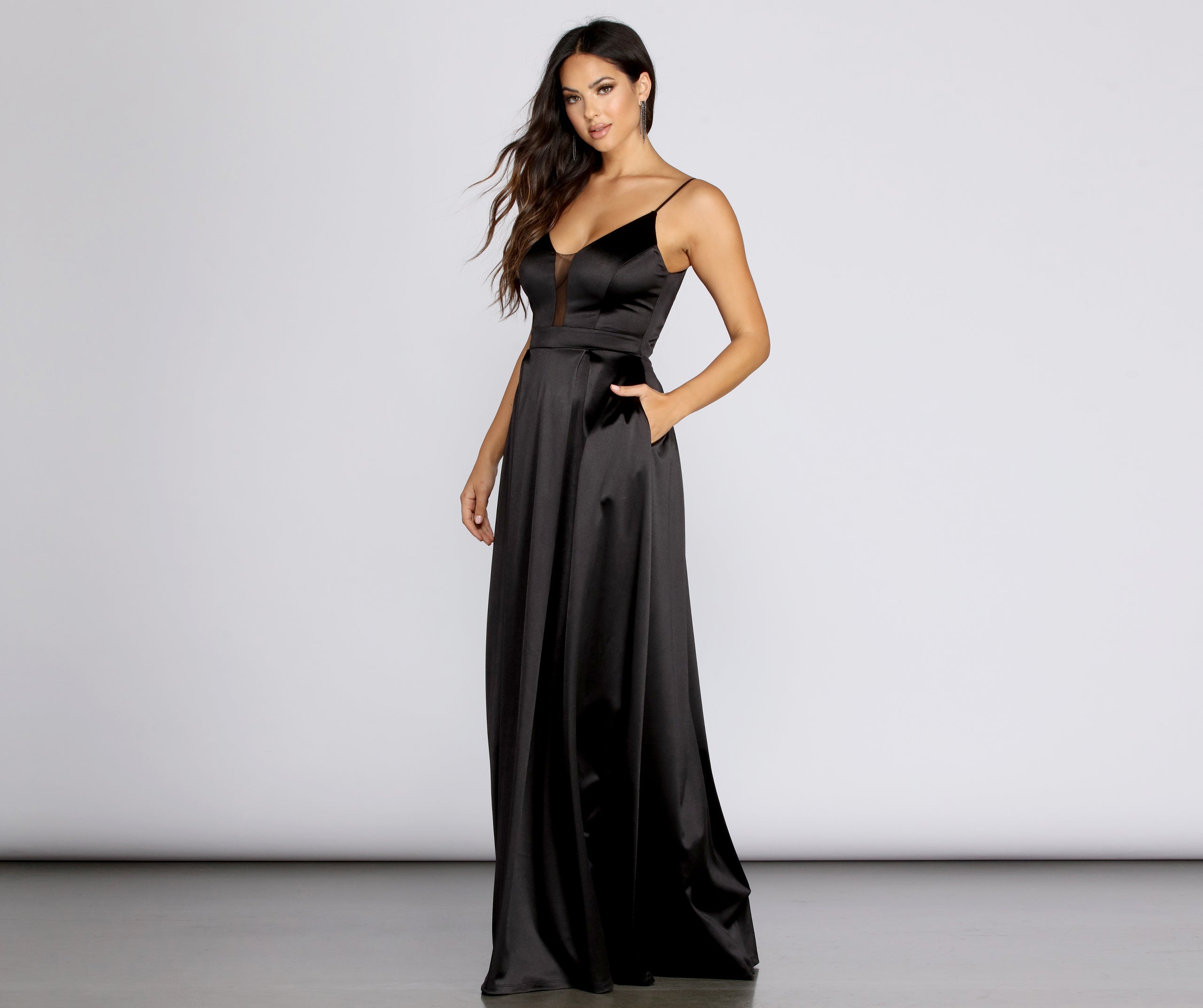 Avery Satin Ball Gown