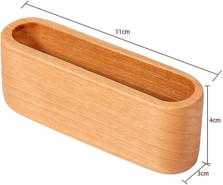 Wooden Business Card Holder-wood Card Case Stand Desk Business Card Organizer For Office Supplies(br