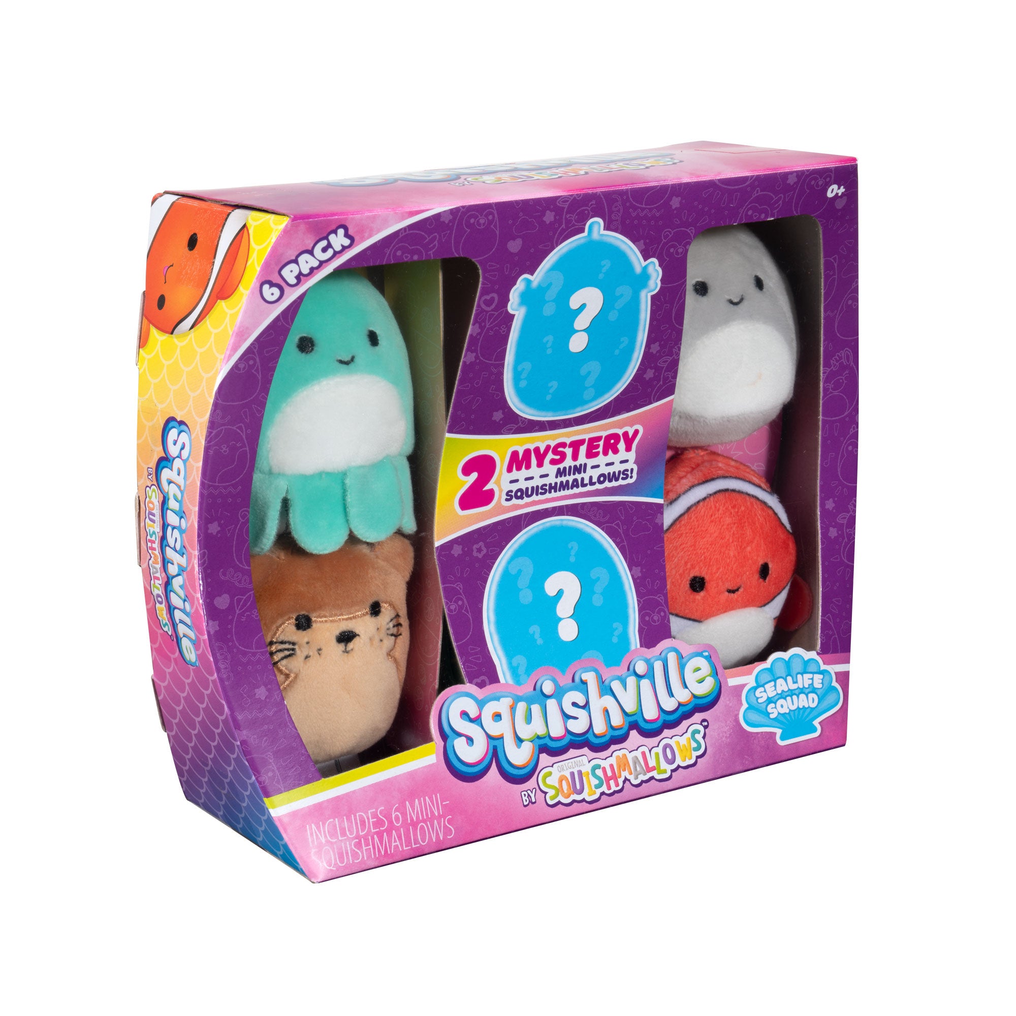 Squishville Mini Squishmallows 6-Pack Sealife Squad