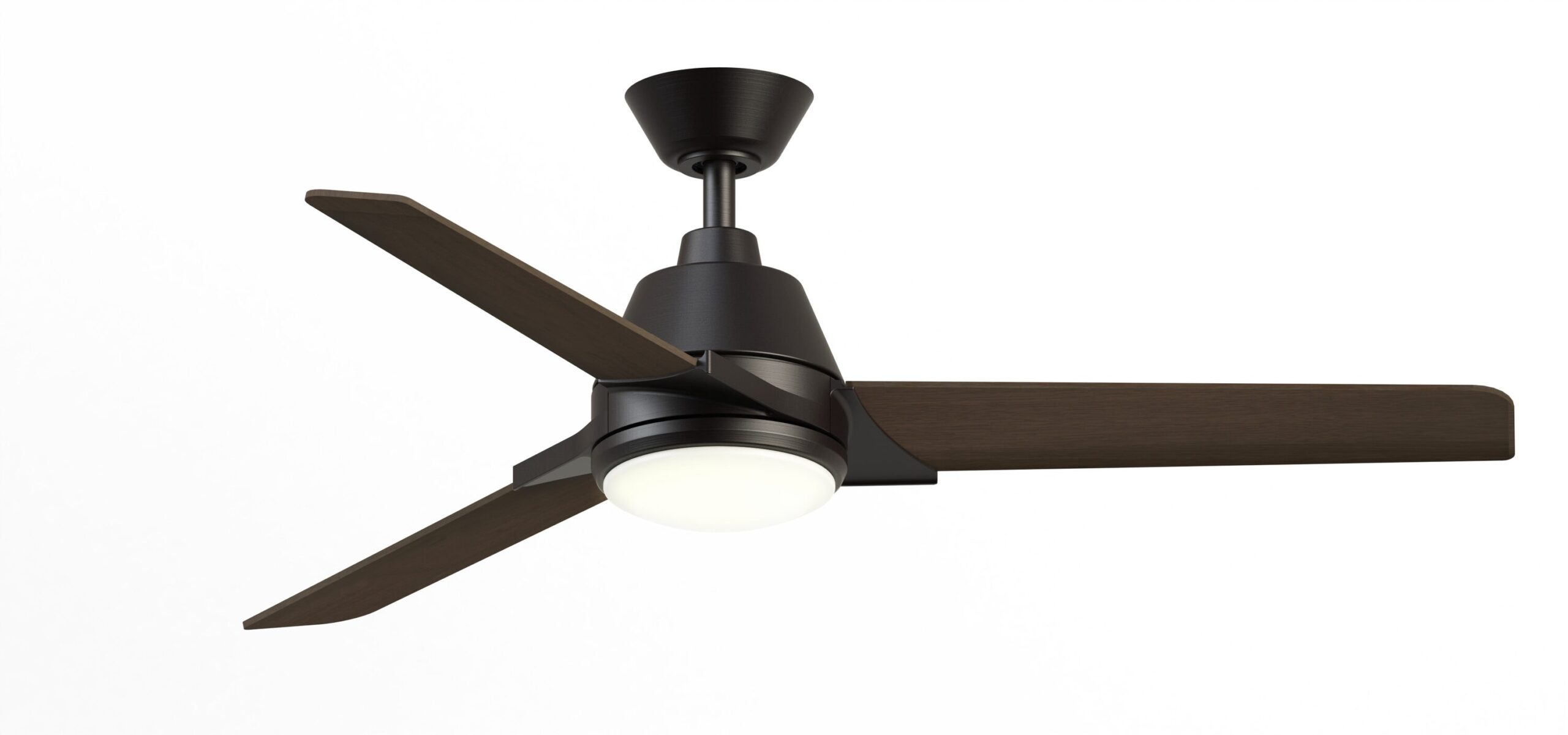 Fanimation Studio Collection Pyramid 52-in Aged Bronze LED Indoor/Outdoor Ceiling Fan with Light Remote (3-Blade)