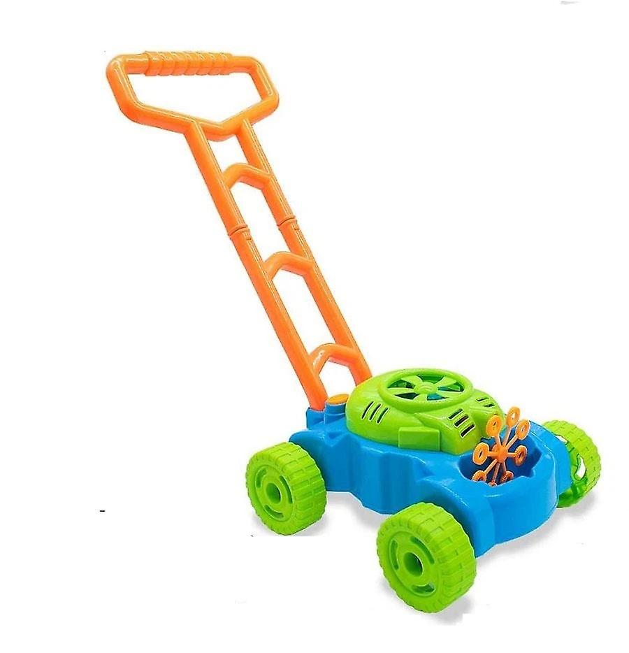 Children's Hand Push Bubble Car Bubble Lawn Mower Outdoor Toy Walker Push Toys For Kids Summer Gift Toy For Children