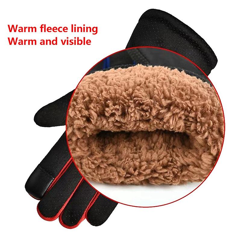 Skateboarding Gloves Waterproof Winter Warm Gloves Snowboard Gloves Motorcycle Riding Snow Windproof Gloves For Man Woman