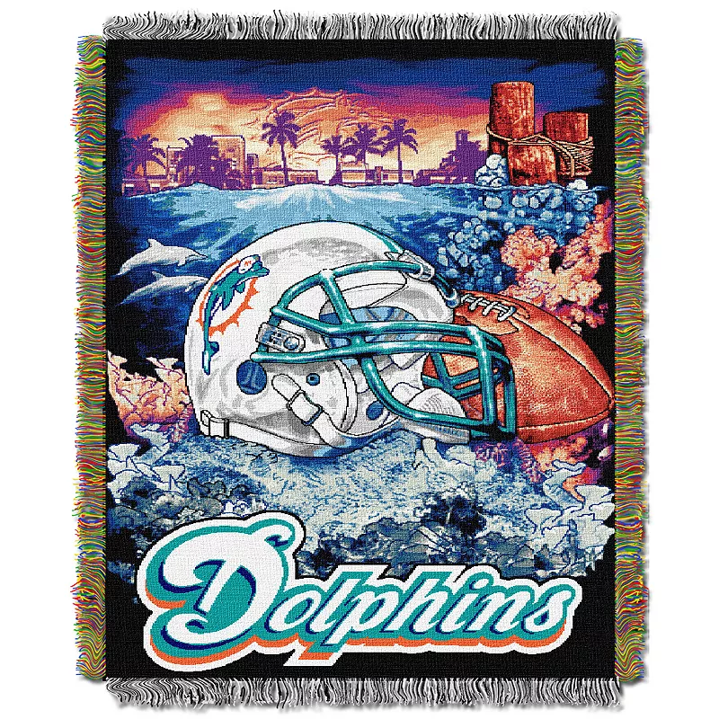 Miami Dolphins Tapestry Throw by Northwest