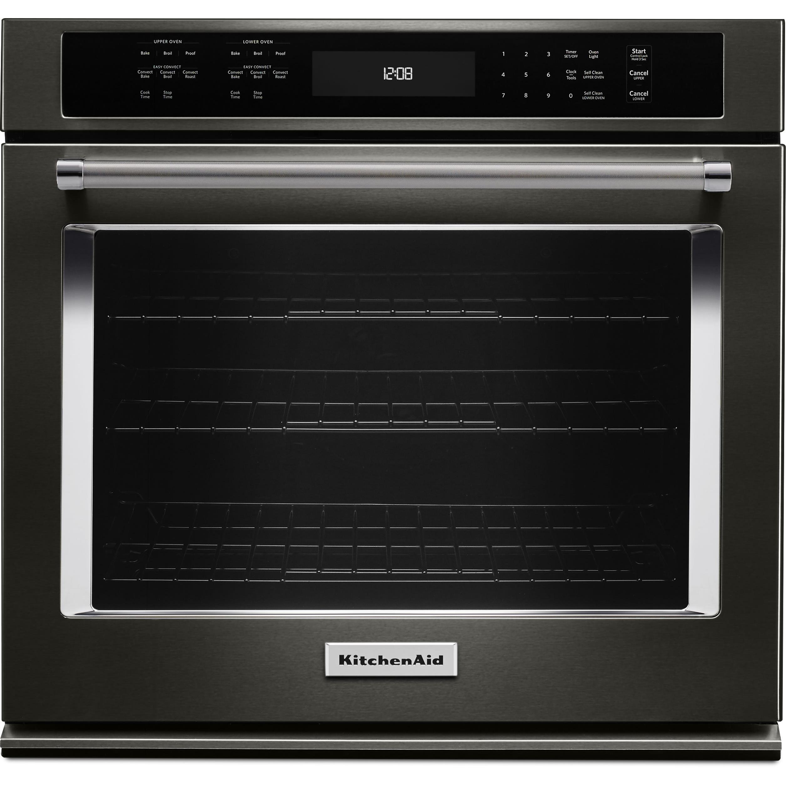 KitchenAid 30-inch, 5 cu. ft. Built-in Single Wall Oven with Convection KOSE500EBS