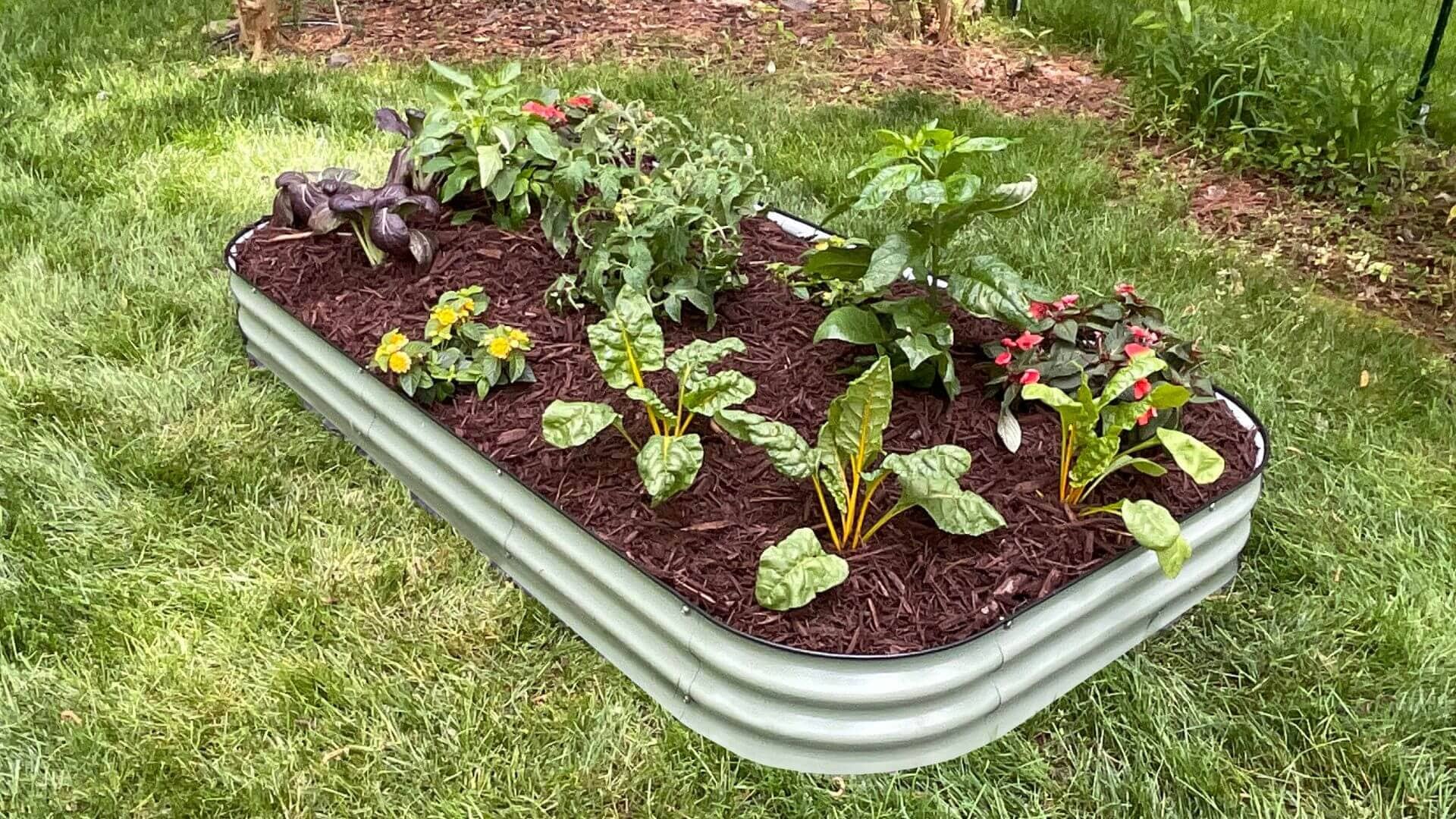 VegHerb's 9-in-1 Metal Raised Garden Bed (8