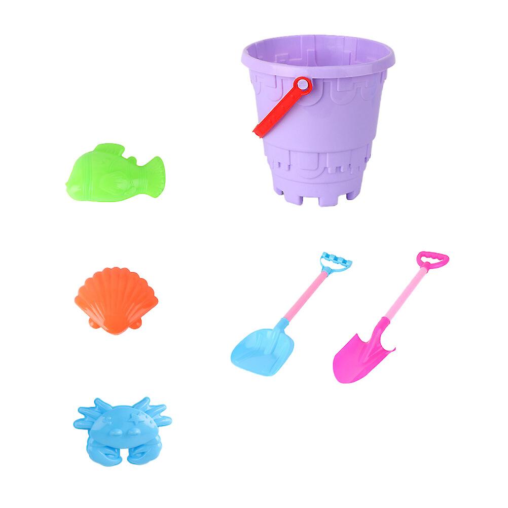 1 Set Sand Bucket Toy Mold Bucket Shovel Kit Beach Diy Toy Set For Outdoor