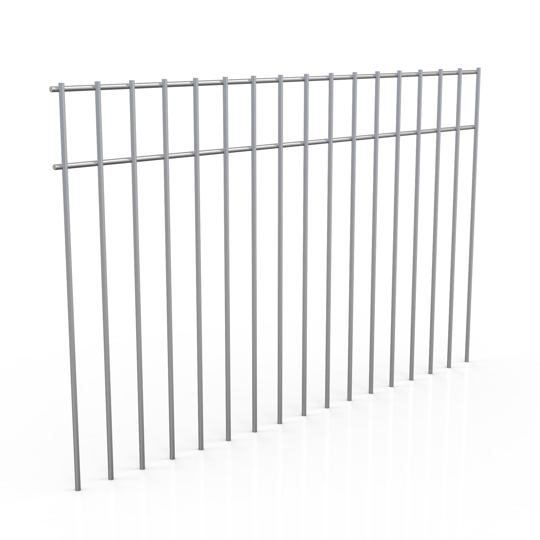 Dig Defence 5 Pack No-Dig XL Animal Barrier Fence for Max Protection 15" L x 24" W Galvanized Steel