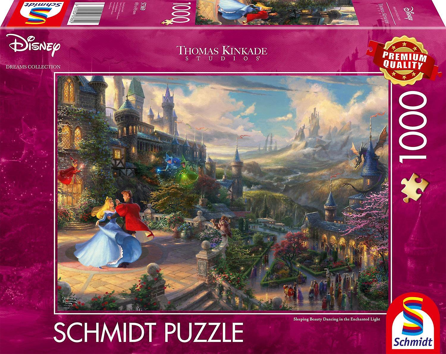 Schmidt  Kinkade Disney Sleeping Beauty Dancing in the Enchanted Light Jigsaw Puzzle (1000 Pieces)