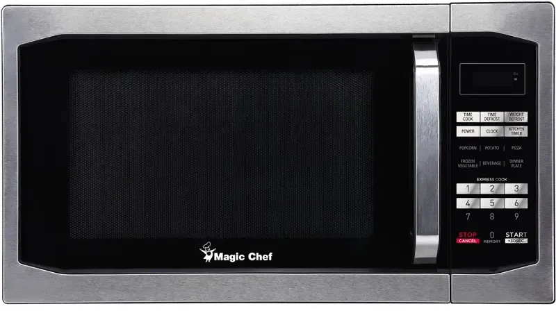 Magic Chef Countertop Microwave - Stainless Steel， 1.6 cu. ft.