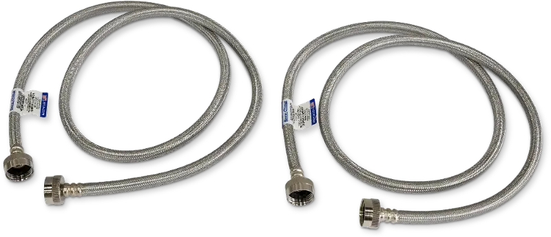 5 Foot Stainless Steel Washer Hose Kit