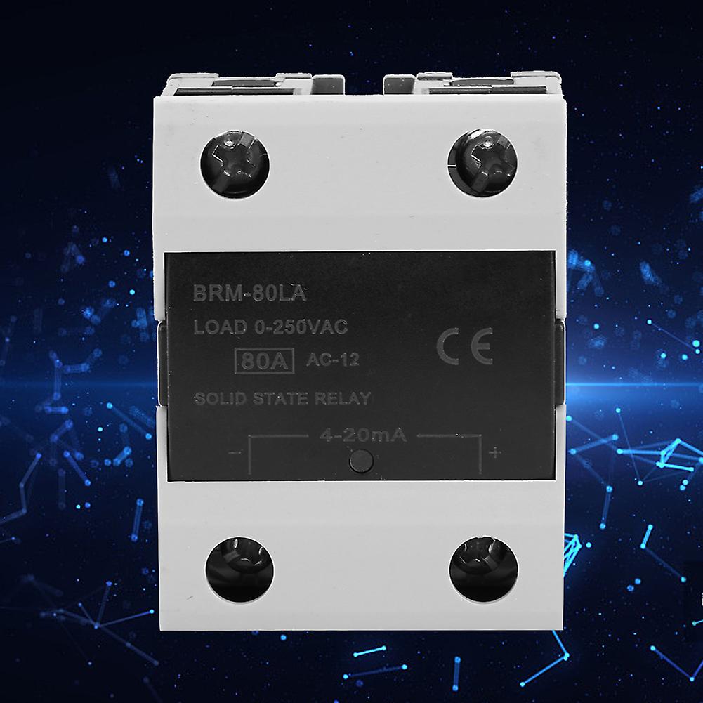 Brm-80la Ssr Solid State Relay With Led Light Tube Flame Retardant For Electronic Component