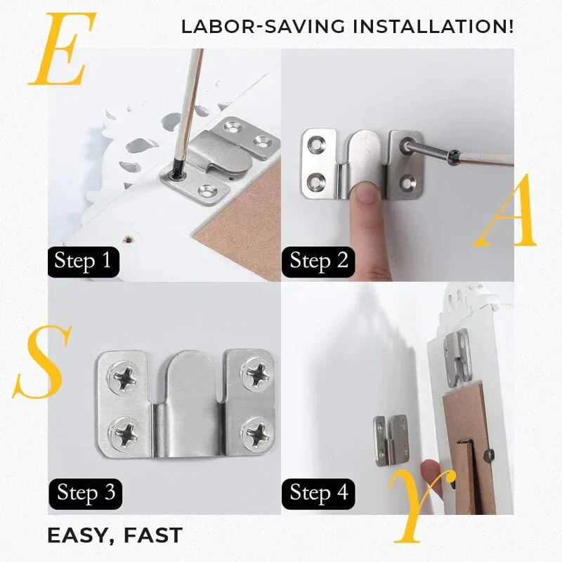 (🎉2023 New Year Promotion - Save 49%)Stainless Steel Interlock Hanging Buckle🔥BUY 4 GET 2 FREE(6 PAIR)