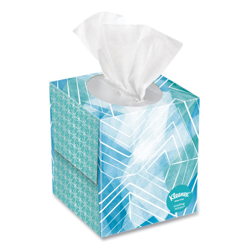 Kleenex Cool Touch Facial Tissue， 2-Ply， White， 45 Sheets/Box， 27 Boxes/Carton (50140)
