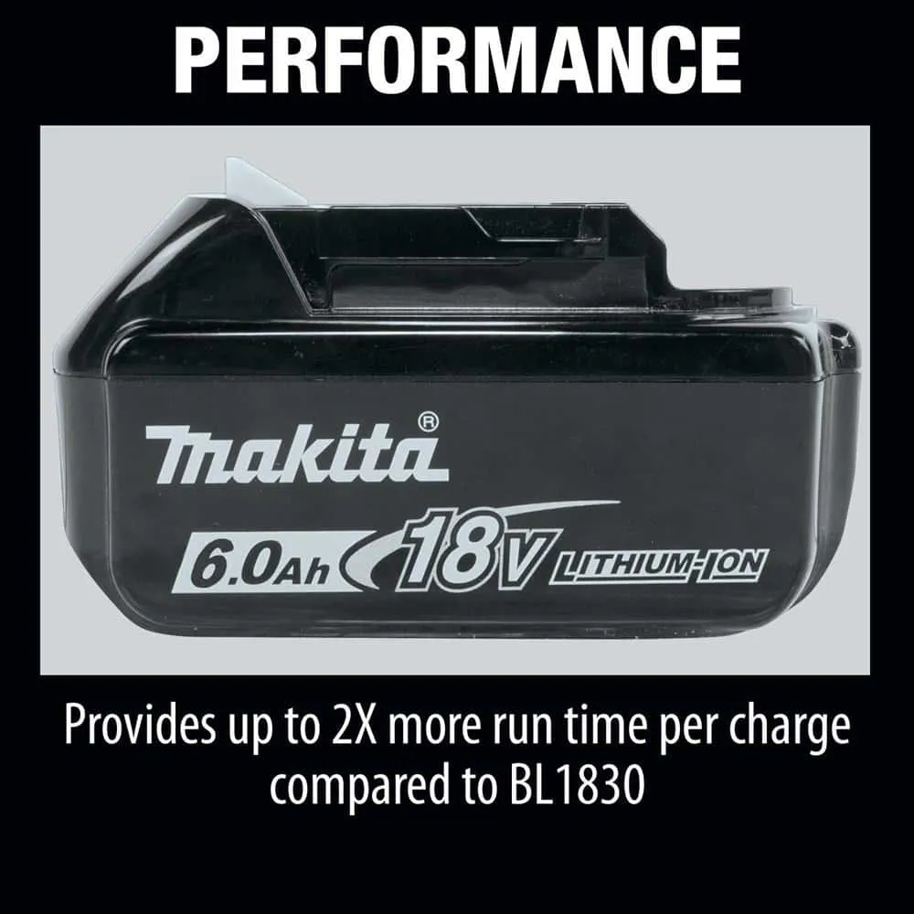 Makita 18V LXT Lithium-Ion 6.0 Ah Battery BL1860B