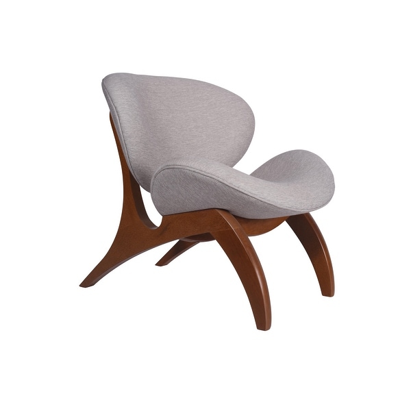 NewRidge Home Goods Grey Mini Upholstered Accent Chair