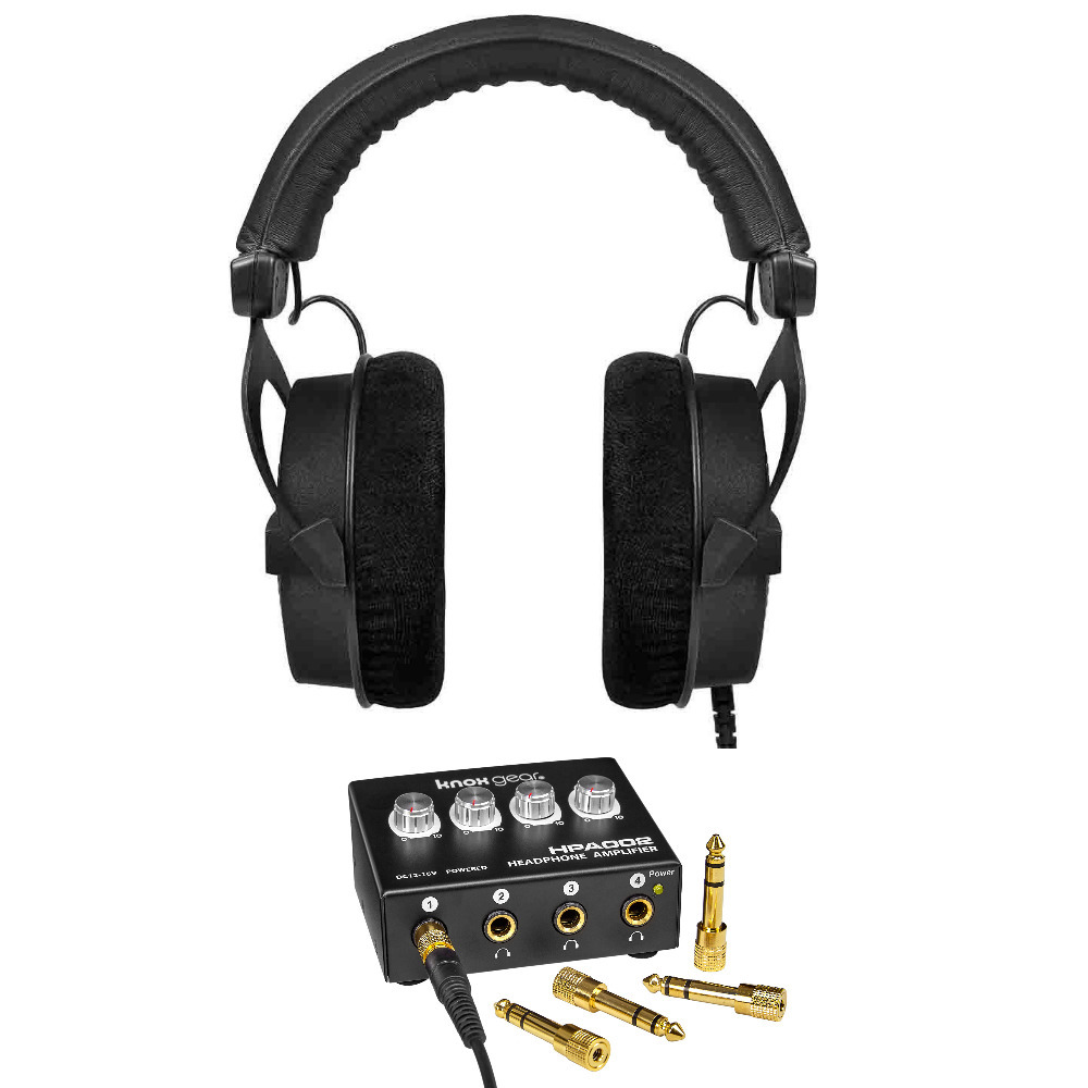 Beyerdynamic DT 990 PRO Studio Headphones (Ninja Black， Limited Edition) Bundle