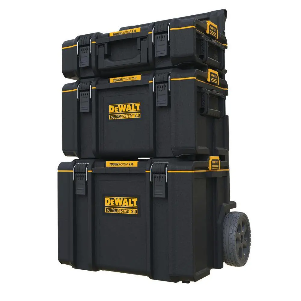 DEWALT TOUGHSYSTEM 2.0 Small Tool Box TOUGHSYSTEM 2.0 22 in. Large Tool Box and TOUGHSYSTEM 2.0 24 in. Mobile Tool Box DWST08165W00450