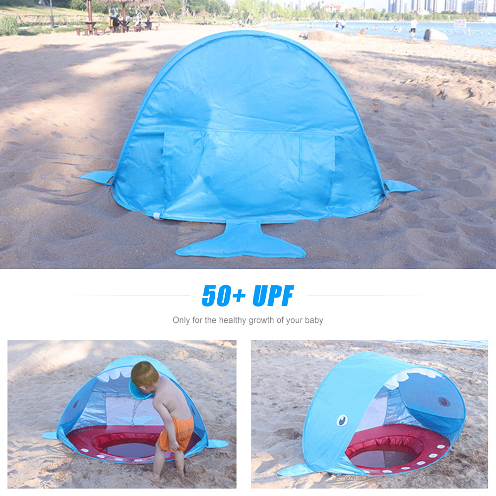 Amerteer Baby Beach Tent，Tents for Camping， Pop Up Tent Sun Shade Instant Tent Sun Shelter Kids Beach Tent Waterproof Portable UPF 50+ UV Protection Tent for Outdoor Family Camping Hiking Fishing