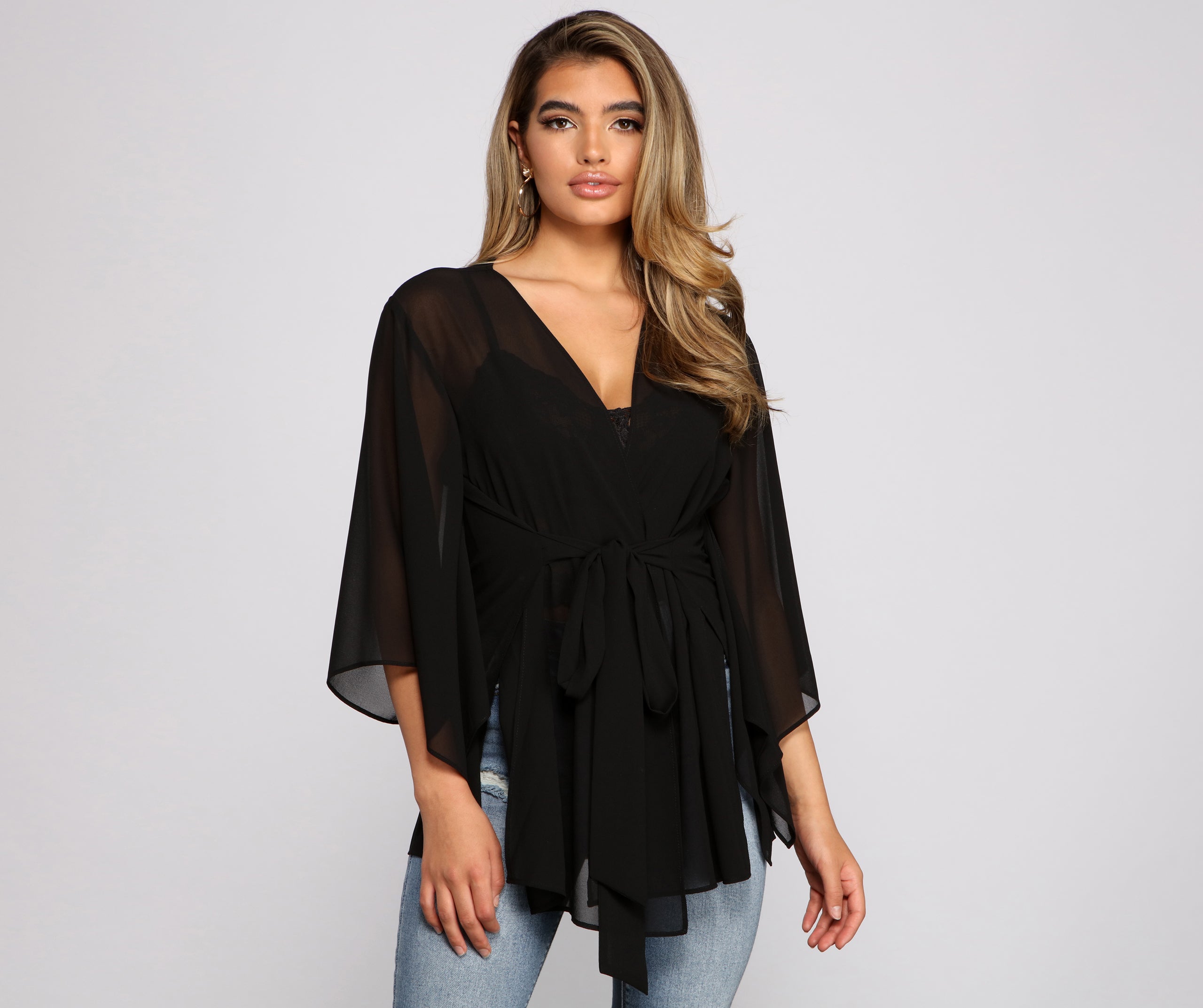 Chic Airy Chiffon Kimono