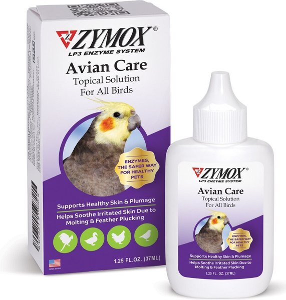 Zymox Avian Care Topical Skin Solution， 1.25-oz bottle