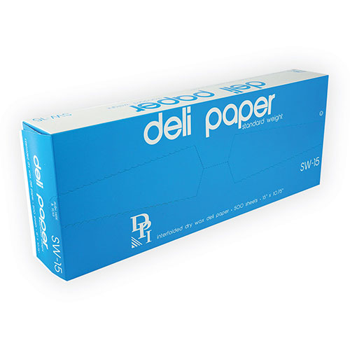 Durable Packaging Interfolded Deli Sheets | 10.75 x 15， Standard Weight， 500 Sheets