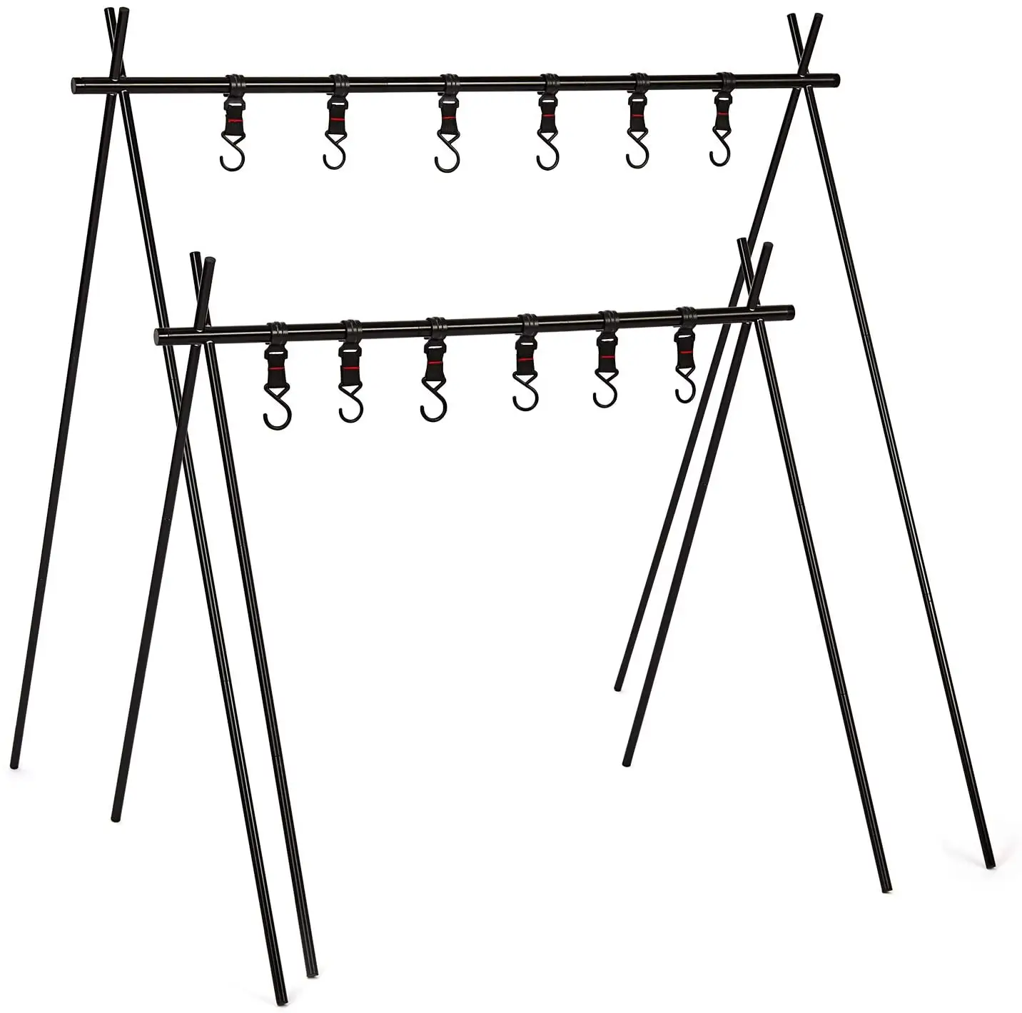 outdoor camping Foldable and Portable equipment folding Aluminum alloy hanging clothes rack hanging racks clothes