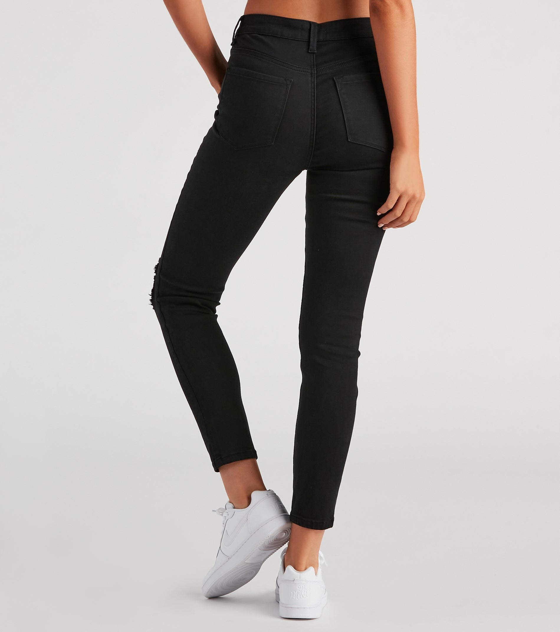 Taylor High-Rise Distressed Skinny Ankle Jeans by Windsor Denim