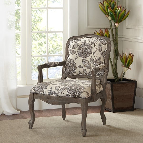 Madison Park Charlotte Camel Back Exposed Wood Chair