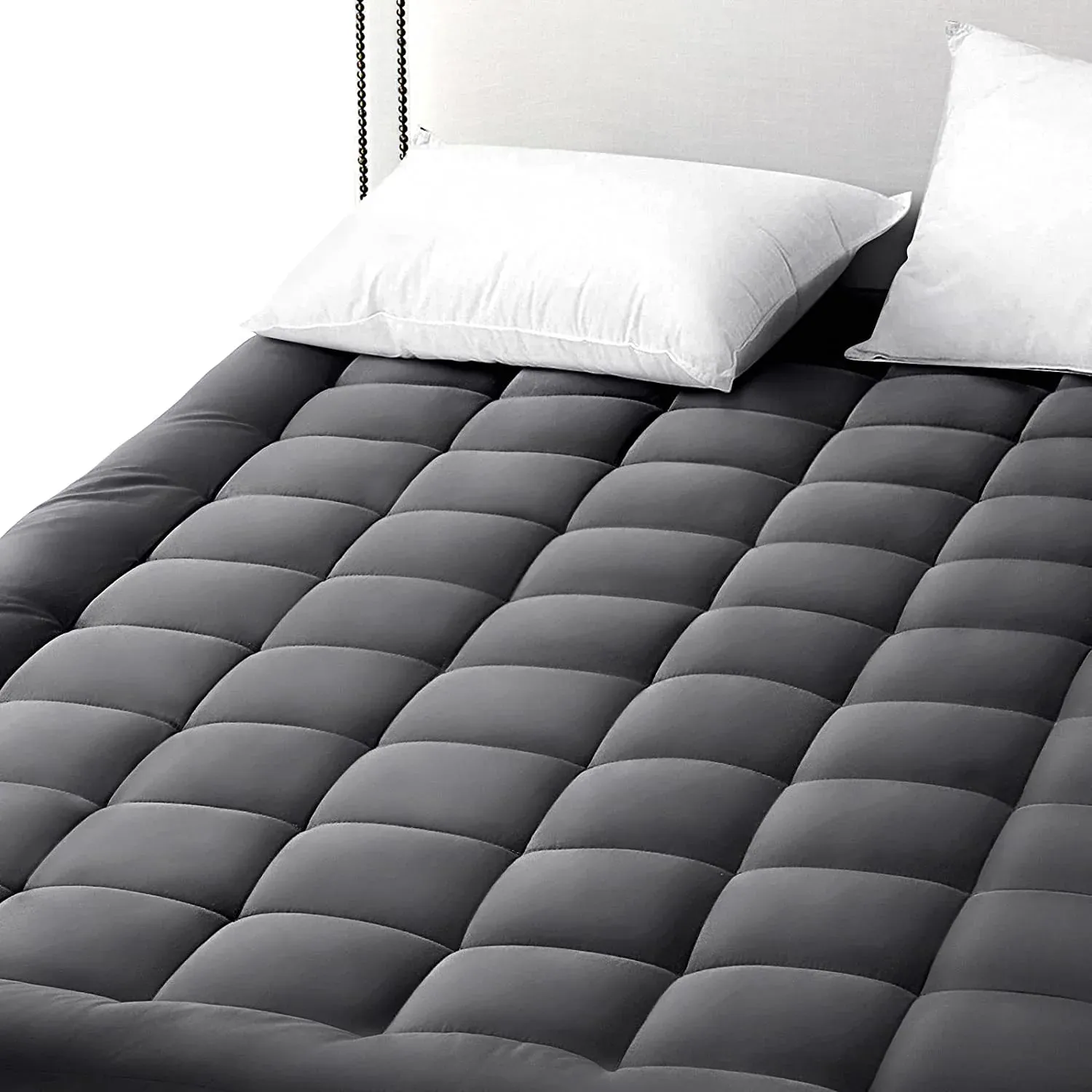 Queen Size Mattress Pad Pillow Top Mattress Cover Quilted