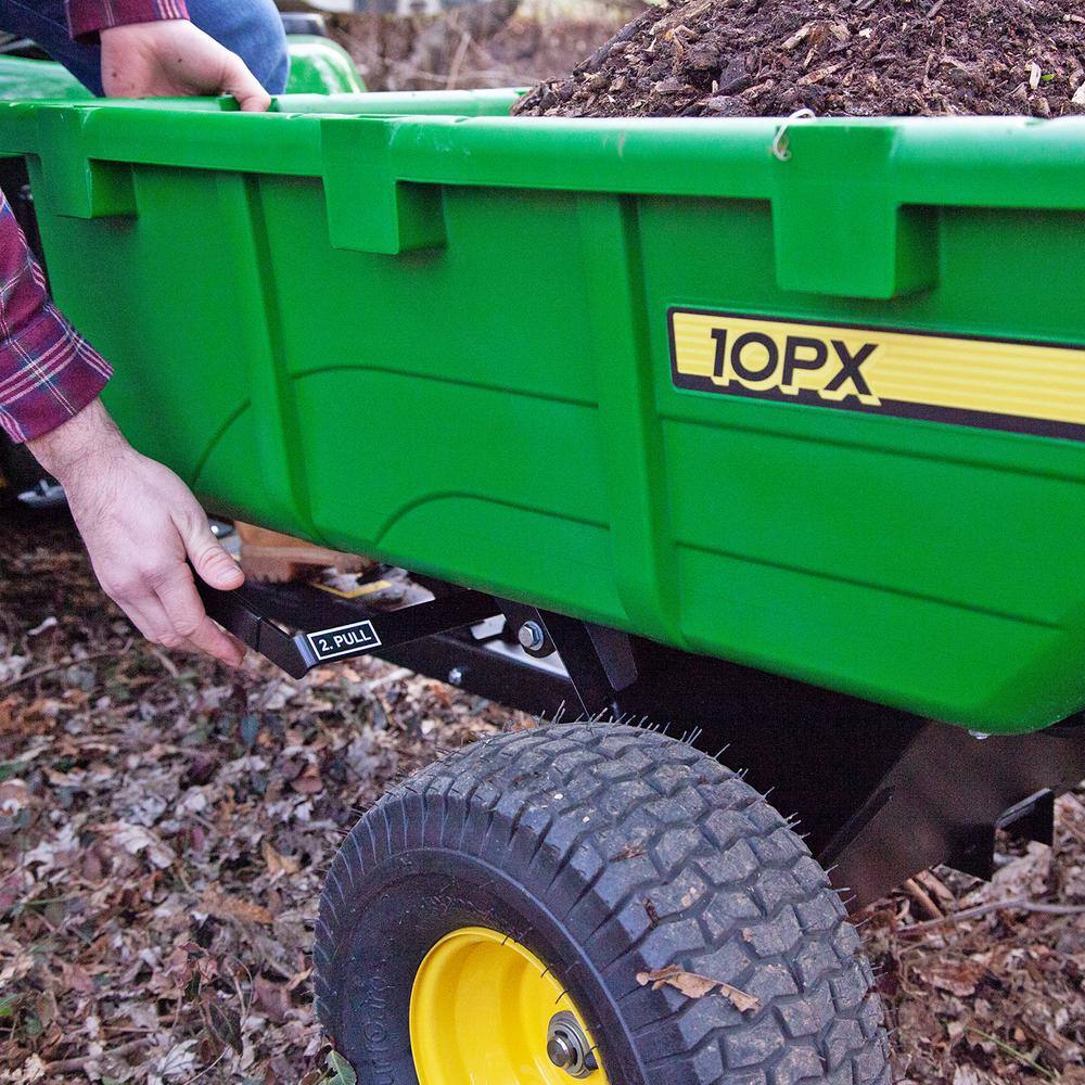 John Deere PCT-10PXJD 650 lbs. 10 cu. ft. Poly Cart with 180° Full Dump