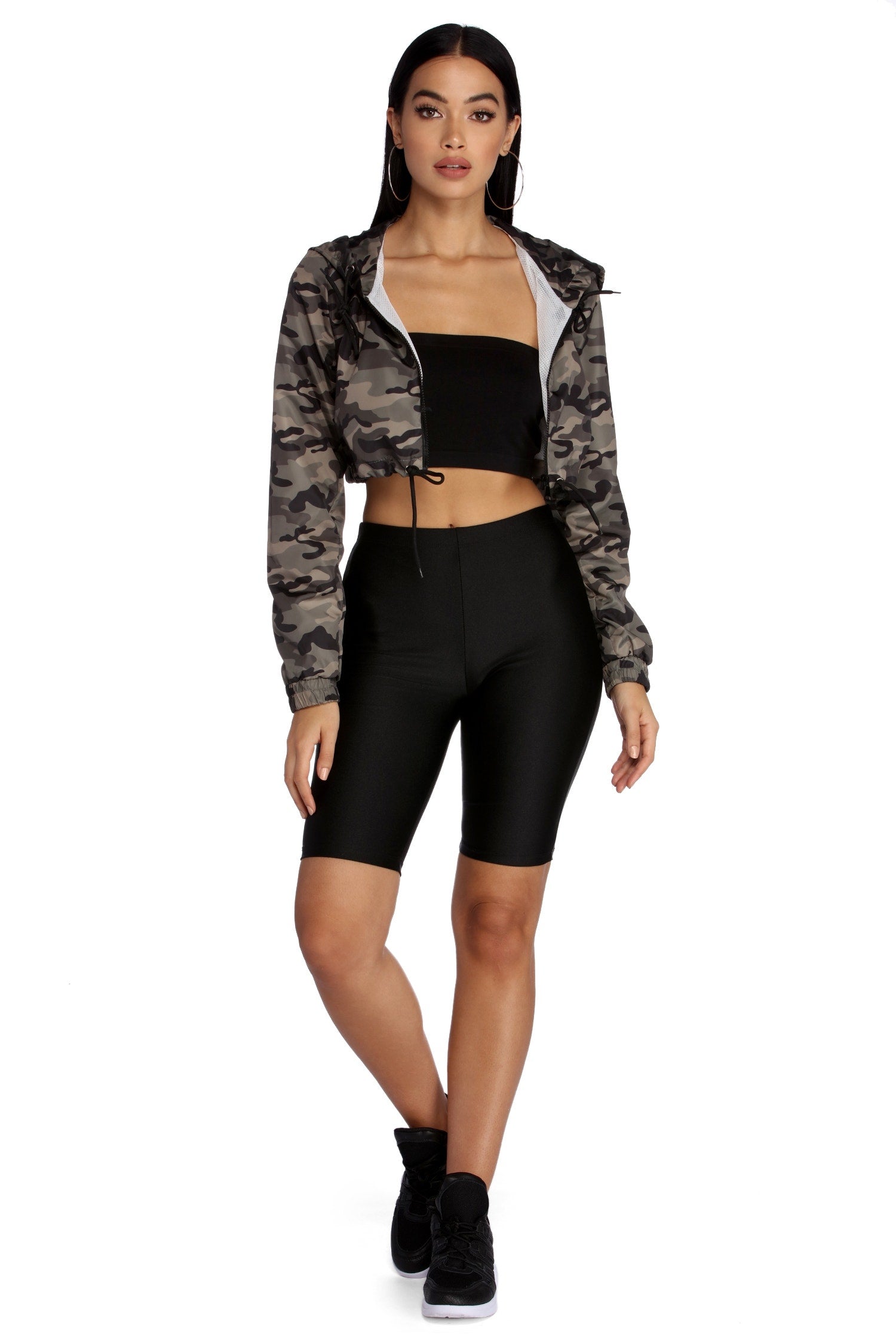 Chillin' In Camo Cropped Jacket