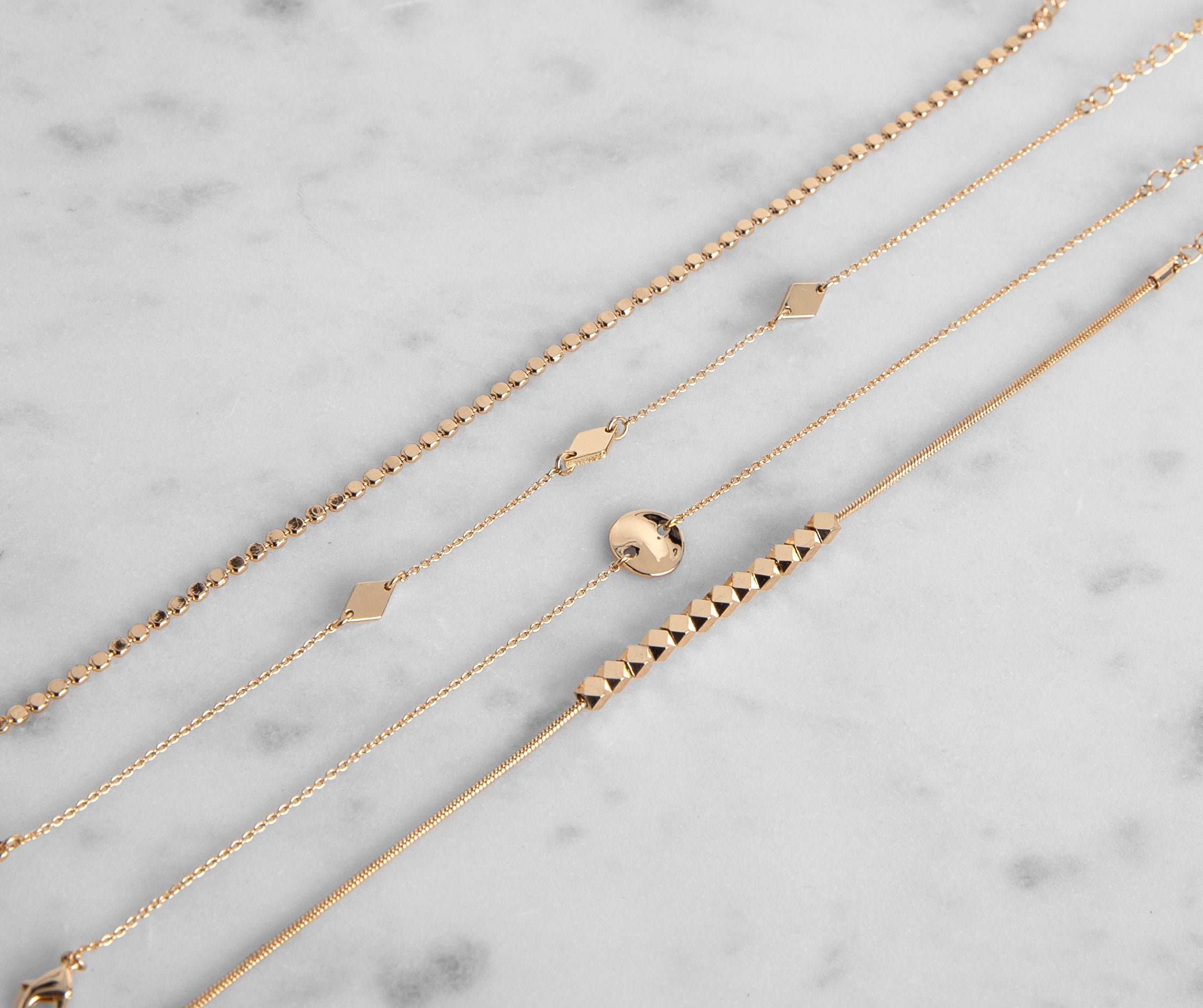 Sweet And Simple Dainty Bracelet Set