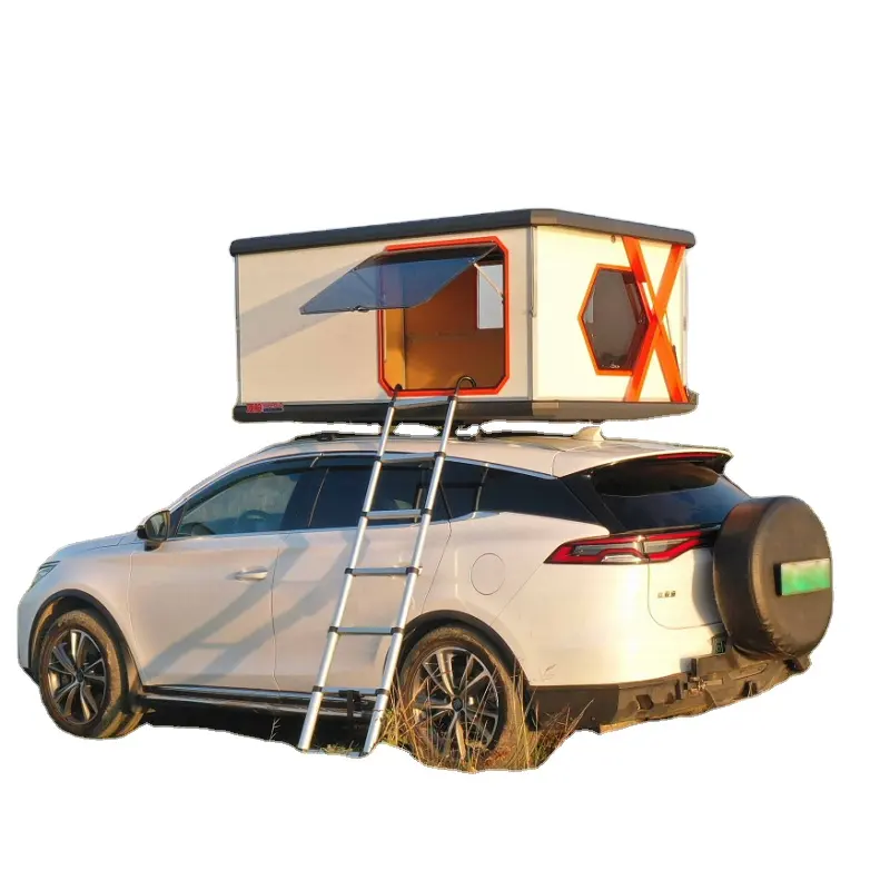 Soon to be sold out!!💝Off Road Lightweight Metal 4x4 Camping Trailer Tiny Mini Camper Travel Trailer With Roof Top Tent For Sale