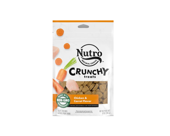 Nutro™ Crunchy Treats for Dogs with Real Carrots， 10 oz. Pouch