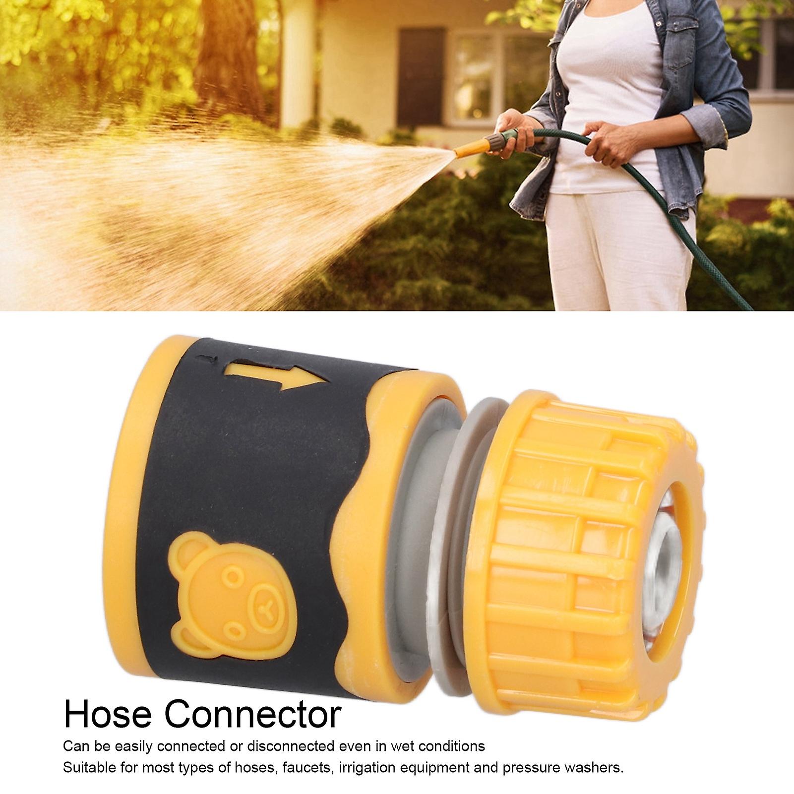 10 Pcs Garden Hose Quick Connector， Plastic Water Hose Quick Connect Fittings 1/2 Inch Male And Female Quick Release Kit