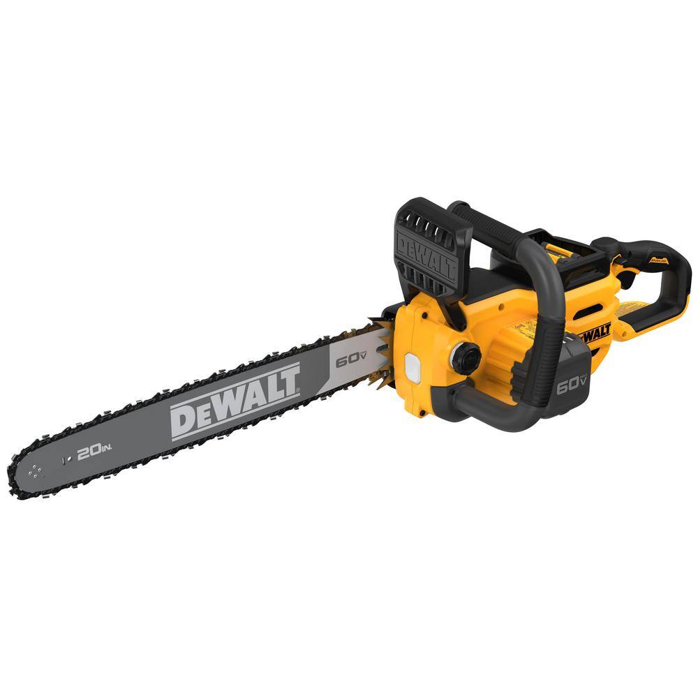 DEWALT DCCS677Y1 60-Volt MAX 20 in. Brushless Electric Cordless Chainsaw Kit and Carry Case with (1) FLEXVOLT 4Ah Battery and Charger