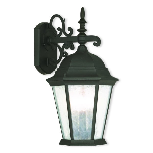 Livex Lighting Hamilton Textured Black 3-light Outdoor Wall Lantern Shopping - The Best Deals on Outdoor Wall Lanterns | 18909686