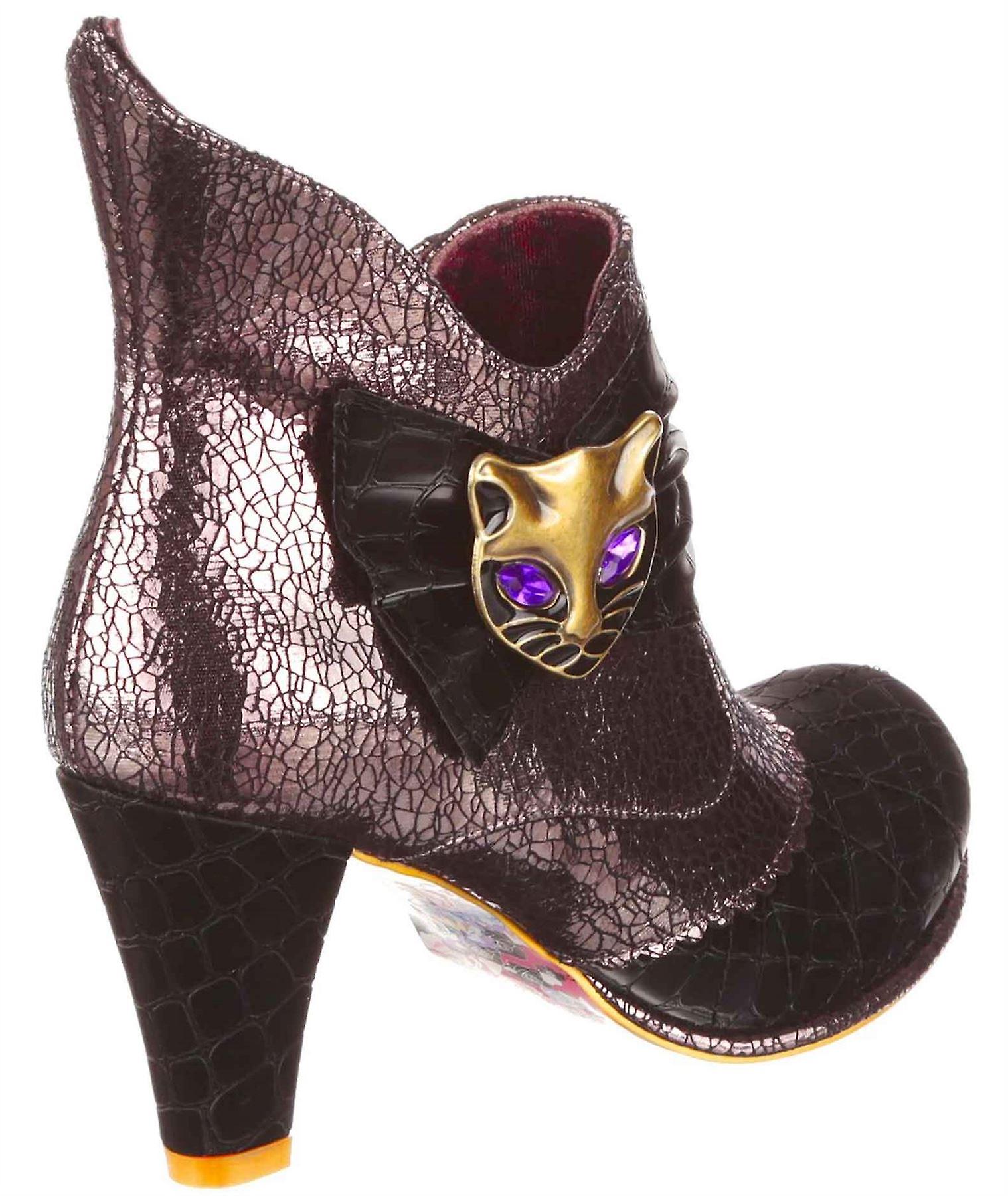 Irregular Choice Miaow Black Snake Womens Ankle Boots