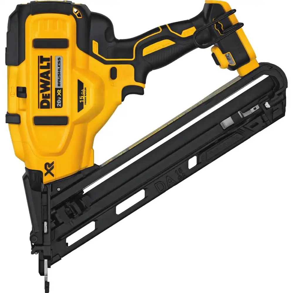 DEWALT 20V MAX XR Lithium-Ion Cordless 15-Gauge Angled Finish Nailer (Tool Only) DCN650B