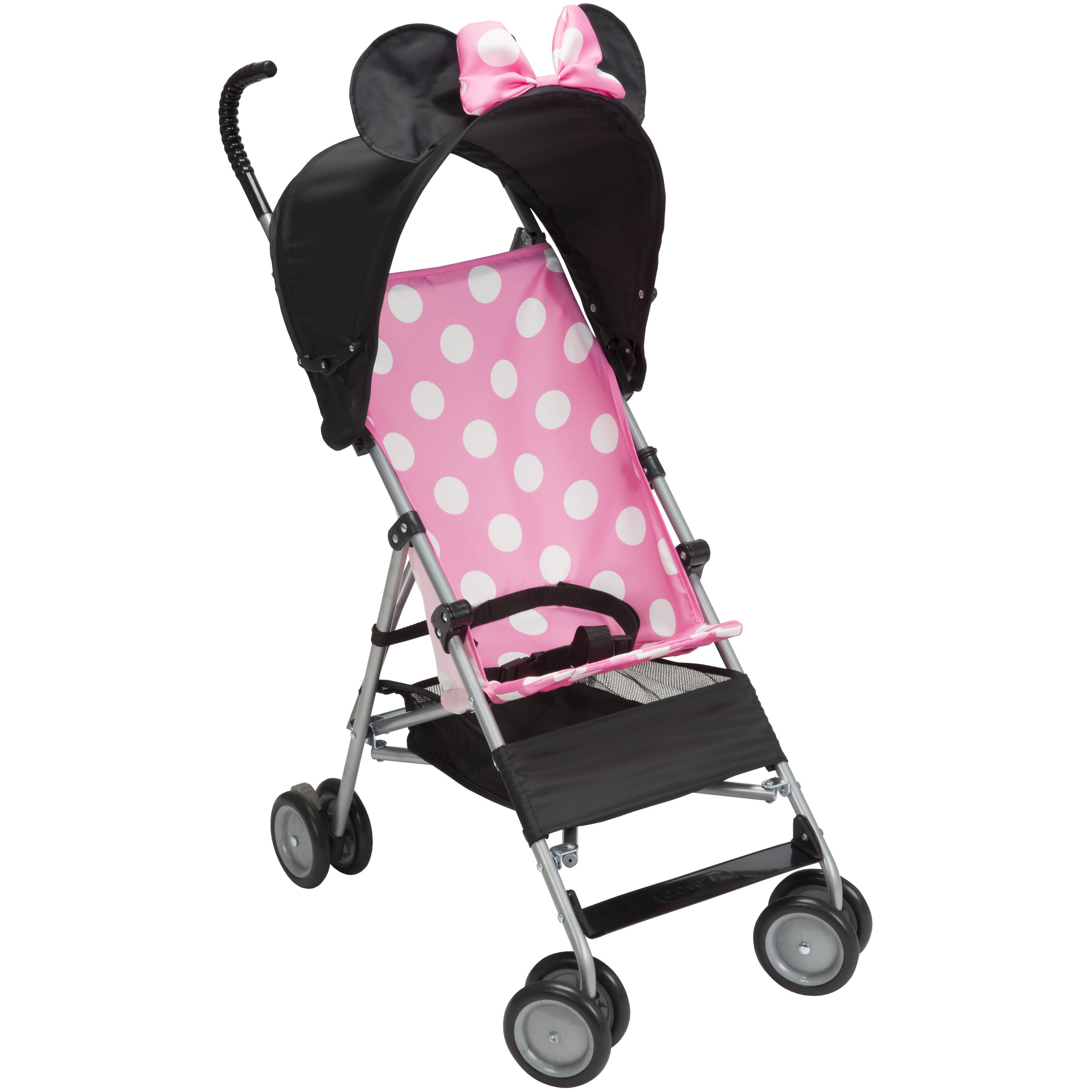 Disney Baby Character Umbrella Stroller with Basket, Pink Minnie 3D