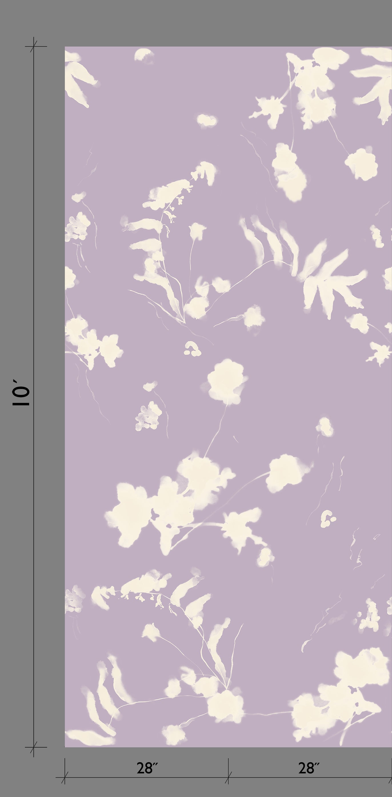 Greenhouse© Mural Wallpaper in Lilac