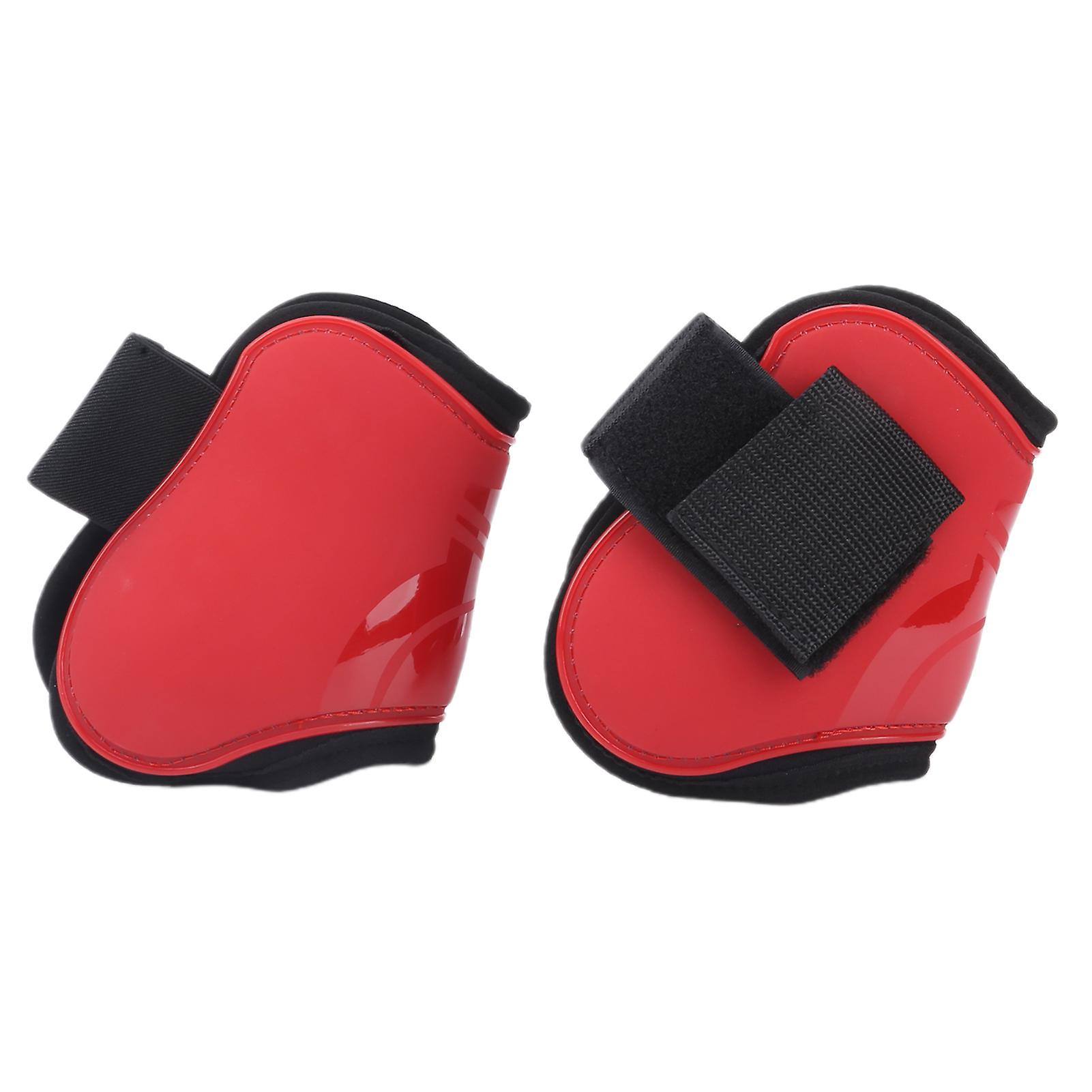 Horse Tendon Boots Horse Riding Fetlock Protectors Pu Shell Horse Tendon Protection Bootred Hind L