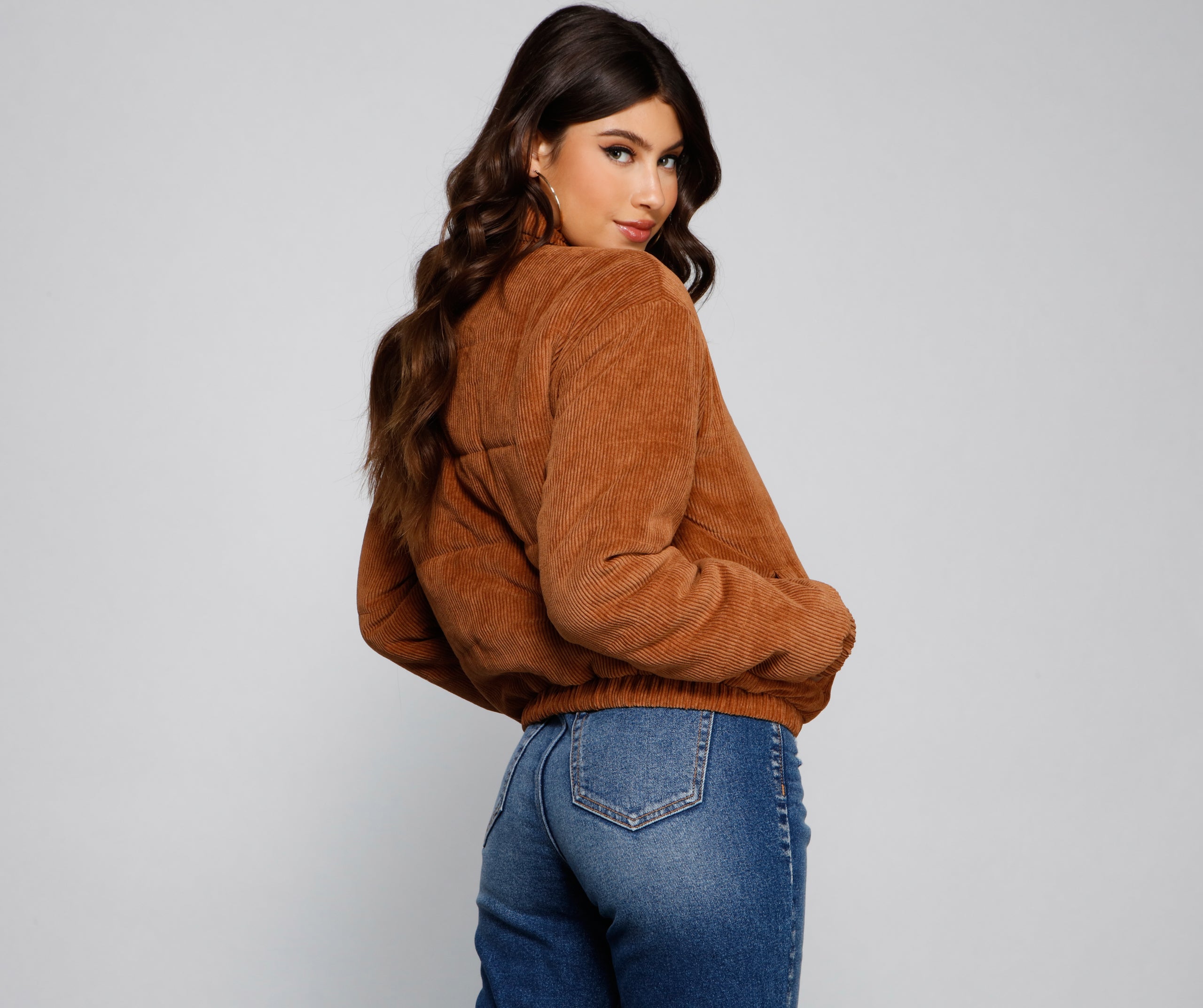 Trend Alert Corduroy Puffer Jacket