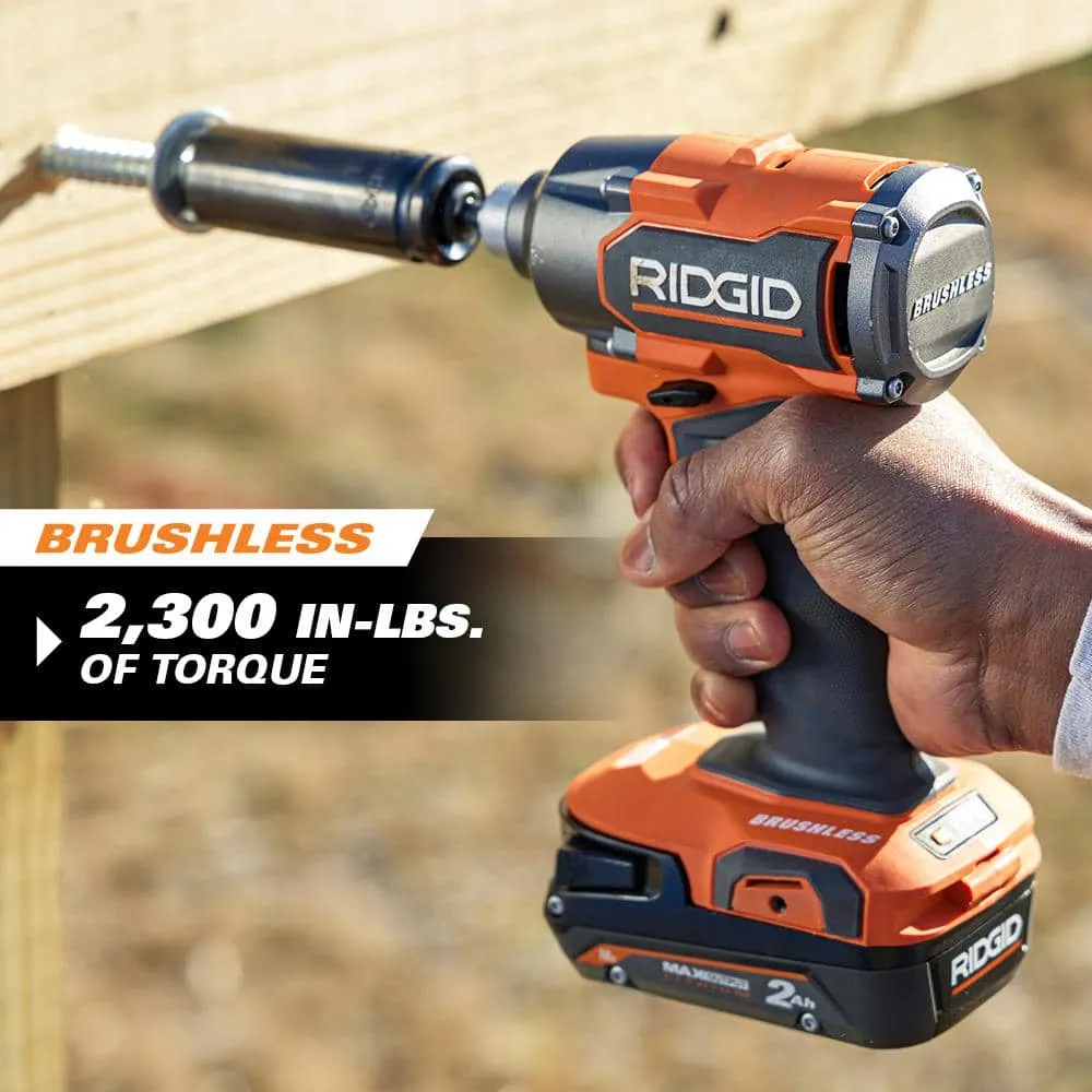 RIDGID 18V Brushless Cordless 3-Speed 1/4 in. Impact Driver (Tool Only) R862311B