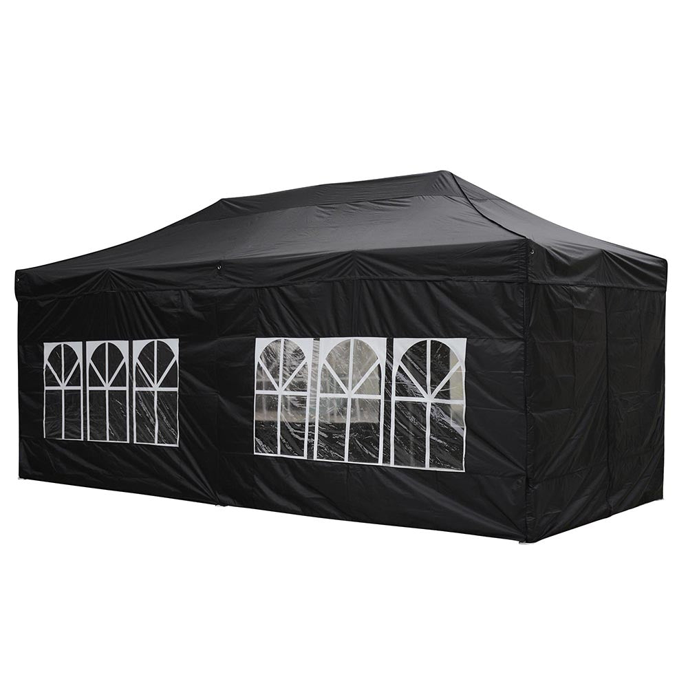 Yescom 10x20' EZ Pop Up Canopy Folding Wedding Party Tent Outdoor Black