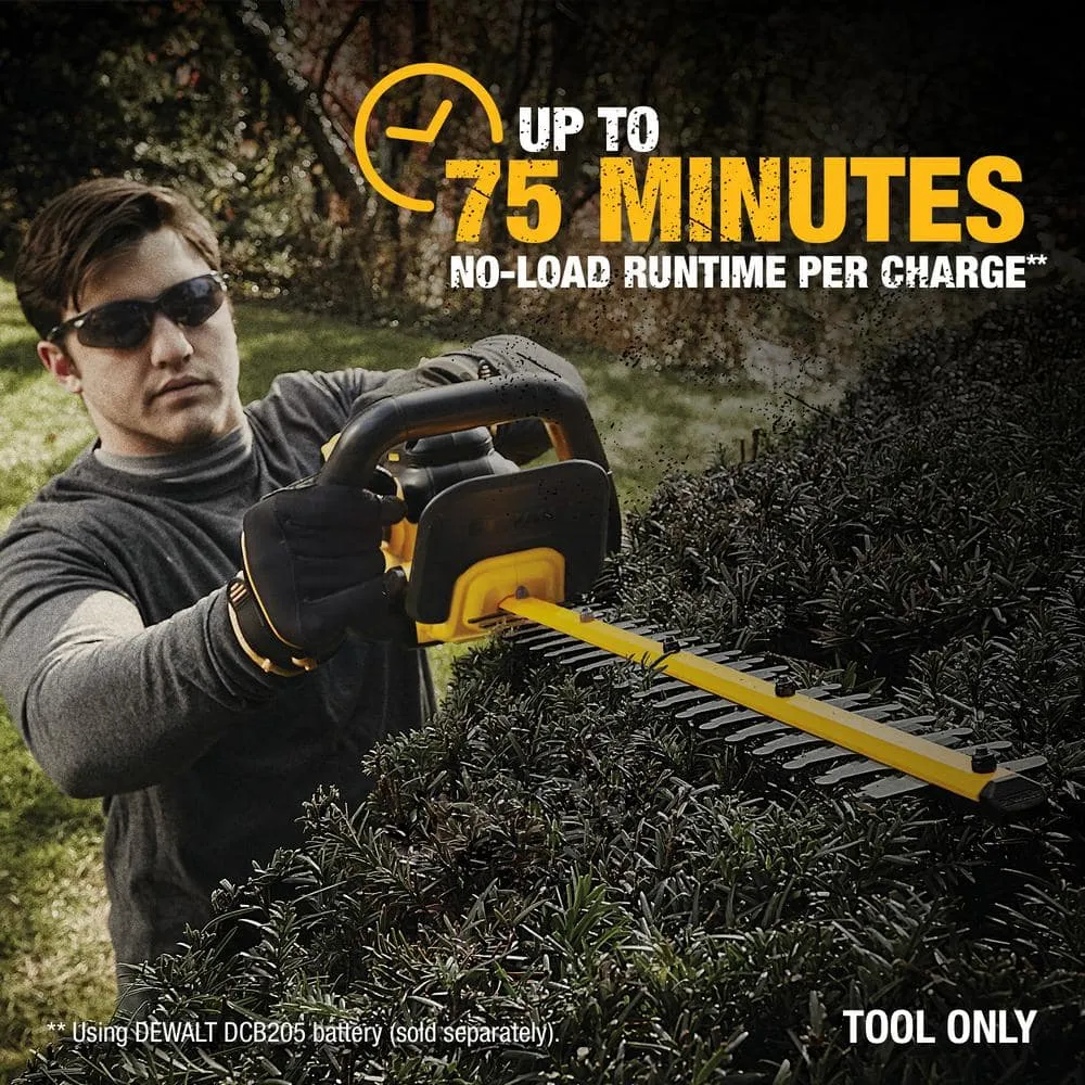 DEWALT 20V MAX Cordless Battery Powered Hedge Trimmer (Tool Only) DCHT820B