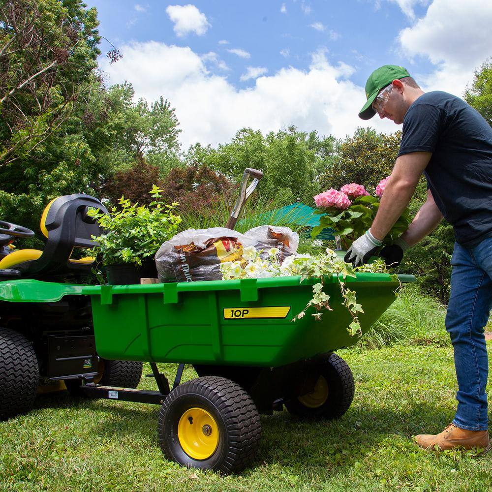 John Deere PCT-100JDC 650 lb. 10 cu. ft. Tow-Behind Poly Utility Cart