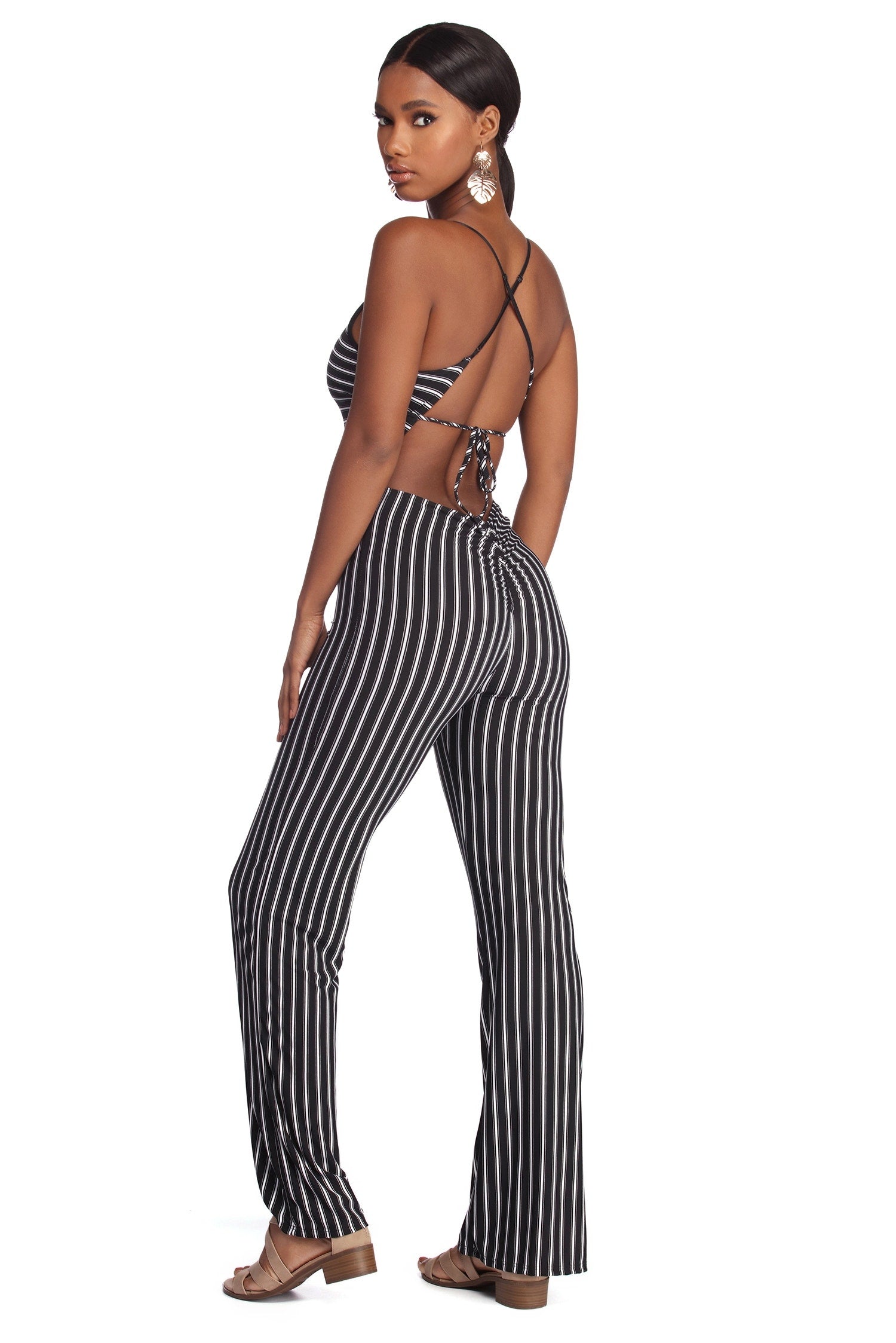Sophisticated In Stripes Jumpsuit
